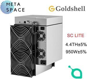 New Gold shell SC Lite 4.4TH/s 950W Siacoin Miner SC Miner Blake2B-Sia algorithm with Power Supply Gold shell Lite Miner Sia Miner