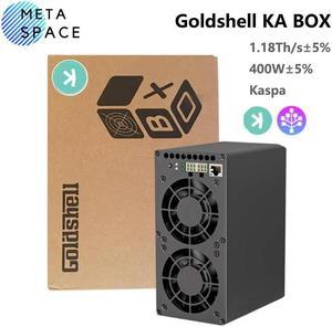 New Gold-shell KA BOX 1.18Th/s Kaspa Miner 400W With PSU KAS Crypto Mining Machine Kaspa Rig Asic Miner Gold shell KAS Miner Box