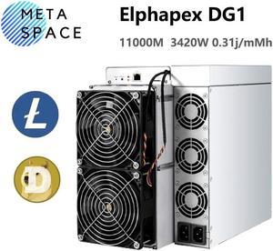 New Elphapex DG1 11Gh/s 3420W Dogecoin Litecoin ASIC Miner LTC Mining Scrypt Miner Doge LTC Miner DG1 11100M Than Antminer L7