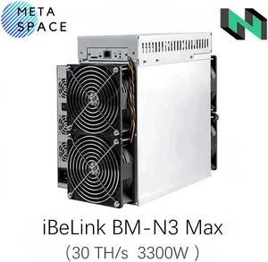 New iBelink BM-N3 MAX Nervos CKB Miner 30TH/S 3300W Air Cooling CKB Cryptocurrency Mining Hardware CKB Mining Asic MinerBM N3 Nervos Miner Than Goldshell CK6
