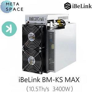 iBeLink BM-KS Max KAS Miner 10.5TH/s 3400W KAS Crypto ASIC miner iBelink BM KS Max 10.5T Kaspa Miner Machine PSU Included