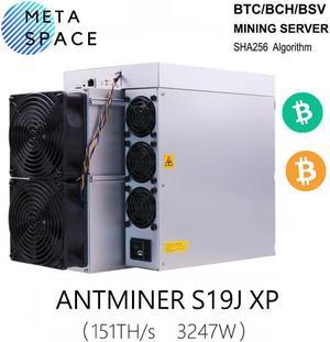 New Antminer S19j XP 151TH/s 3247W Asics Miner BTC BCH BSV Crypto Mining S19J xp Bitcoin Miner Machine BTC Crypto Mining Better Than Antminer S19K pro