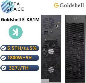 New Gold shell E-KA1M KAS Miner 5.5TH/S 1800W KAS Mining Rig Low Noise WiFi Version Kaspa Miner With PSU Asic KAS Server Good for Home Mining Use