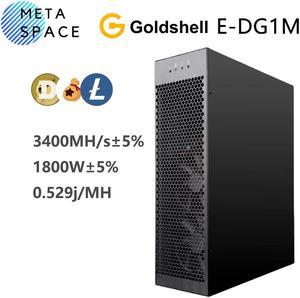 New Gold shell E-DG1M 3.4Gh/s 1800W Scrypt algorithms DOGE Mining Machine Good For Home Use LTC BEL DOGE Miner LTC Miner With PSU