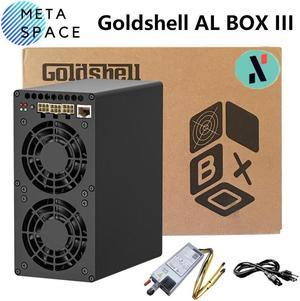 New Gold shell AL BOX III 1.25Th/s 600W ALPH Miner Alephium Miner AL BOX 3 with PSU Gold shell ALPH box Gold-shell ALPH Mining Machine AL BOX