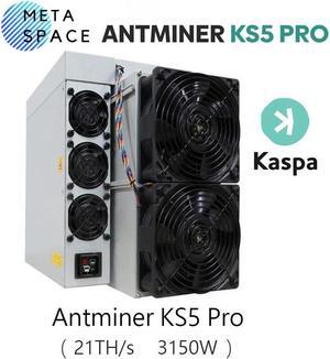 Bitmain Antminer KS5 pro 21TH/s 3150W Kaspa Miner Antminer KS5Pro 21T KAS Mining KS5 Pro Crypto KAS Miner KHeavyhash Mining Kaspa Miner Machine