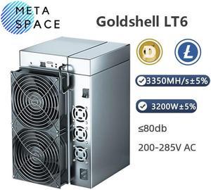 New Gold-shell LT6 Litecoin Dogecoin Miner 3350Mh/S 3200W Doge Mining Scrypt Algorithm LTC Miner Gold-shell LTC LT6 Miner Doge