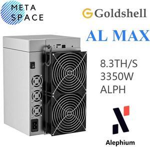 Gold-shell AL Max 8.3Th/s 3350W ALPH Miner Blake3 algorithm with PSU Alephium Miner Gold-shell ALMAX ALPH Mining ASIC AL-MAX Miner