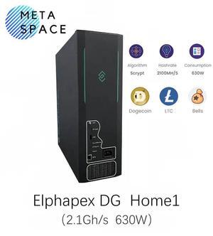 New Elphapex DG Home 1 Doge Miner 2100MH/S 630W Litecoin Dogecoin Miner LTC+DOGE+Bells Miner DGHOME1 Algorithm Scrypt Mining