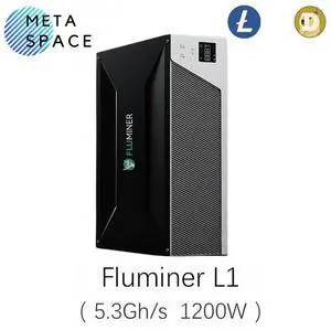 New Fluminer L1 Doge Miner 5300Mh/s 1200W Dogecoin Miner Low power Consumption Support 110-240V Low Noise Doge BEL LTC Miner Good For Home Doge Mining LTC Mining