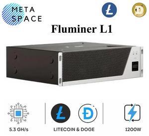 New Fluminer L1 Doge Miner 5.3Gh/s 1200W Dogecoin Miner Litecoin Low Noise 110-240V Doge BEL LTC Miner Good For Home Doge Mining LTC Mining Than Antminer L7