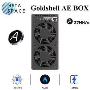 New Gold shell AE BOX 37Mh/s 360W Without PSU Aleo Miner zkSNARK Algorithm Home Silent ALEO Mining Gold-shell AEBOX ALEO Coin Miner
