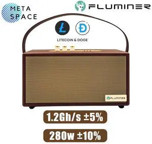 Fluminer L2 1.2Gh/s Litecoin&Dogecoin Miner 280W Low Power 110-240V Home Mining Machine Supports BEL LTC DOGE Coin Miner