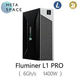 New Fluminer L1 PRO Doge Miner 6Gh/s Dogecoin Miner 1400W Low power 110-240V Support L1PRO Doge Mining Low Noise Doge LTC Miner