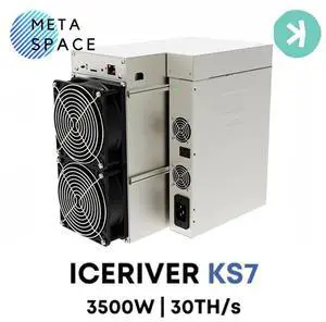 NEW ICERIVER KAS KS7 30TH/s 3500W ASIC KAS Miner With PSU ICERIVER KS7 Kaspa Mining Machine Kaspa Miner 220V Voltage Input