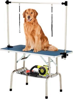 BestPet Large Adjustable Pet Dog Cat Grooming Table W/Arm&Noose