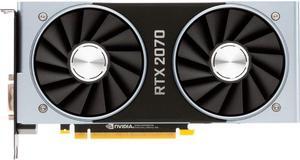 GeForce RTX 2070 Founders Edition 8GB GDDR6 PIC Express 3.1 Graphic Card  Turing GPU Architecture/Ray Tracing DLSS/1710 MHz/14 Gbps Memory Speed/4K HDR@60fps