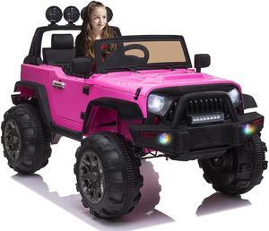 12V Kids Electric Truck Car With Remote Control Pink