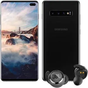 Samsung Galaxy S10+ Plus 128GB 8GB RAM Black +Earbuds JBL T280 TWS Black (Gift)