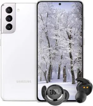 Samsung Galaxy S21 5G 128GB White + Earbuds JBL T280 TWS Black (Gift)