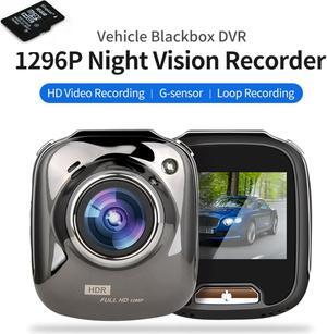 2021 Venture Dash Cam WDR High Resolution Full HD 1296P Mini Dash Cam Dash Cam 24H Parking Monitor car Registrar Night Vision, Gsensor, Loop Recording with 32 GB SD CARD