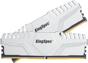 KingSpec DDR5 Computer Memory 32GB(2×16GB) 6000MHz RAM Desktop Memory PC Memories Module Gaming Memory Computer Silver / White