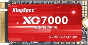 KingSpec 2TB NVMe PCIe 4.0x4  M.2 2242 Internal Solid Drive High Performance Read/Write Speed Up to 7200/6400 MB/s Support NVMe 1.4 2TB