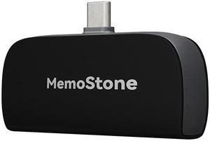 KingSpec MomeStone 512GB Portable SSD up to 2000MB/s Read, Thumb Drive Metal USB 3.2 Type C USSD Mobile Solid U Disk External USB Flash Drives Data Storage Compatible with Phone/Laptop/Computer Black