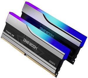 KingSpec Oneboom RGB 32GB (2 x 16GB) 288-Pin SDRAM PC RAM DDR5 5600 (PC5 44800) Desktop Memory with Heat Sink RGB DDR5 5600, CAS Latency 46