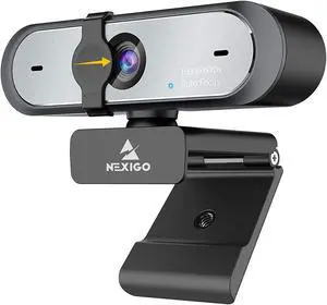 South City Mall N660P 1080P 60FPS Webcam with Software Control, Dual Microphone & Cover, Autofocus, HD USB Computer Web Camera, for OBS/Gaming/Zoom/Skype/FaceTime/Teams/Twitch