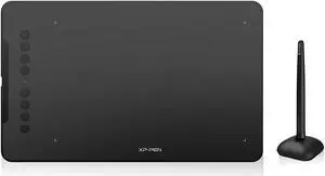 XPPen Deco 01 V2 Drawing Tablet 10x6.25 Inch Graphics Tablet Digital Drawing Tablet for Chromebook with Battery-Free Stylus and 8 Shortcut Keys (8192 Levels Pressure)