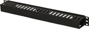 NavePoint 1U Plastic Rack Mount Horizontal Cable Manager Duct Raceway for 19 Inch Server Rack, Welcome to consult