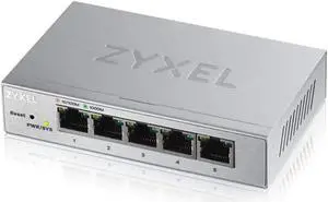 Zyxel 5-Port Gigabit Ethernet Web-Managed Switch | VLAN Support | Sturdy Metal Case | Desktop or Wall-Mount | Fanless | QoS | Ethernet Splitter [GS1200-5]