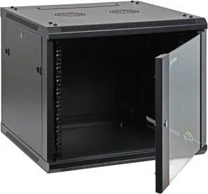 AEONS 9U Professional Wall Mount Network Server Cabinet Enclosure 19-Inch Server Network Rack Black