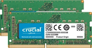 32GB (2×16GB) DDR4 3200MHz CL22 Laptop RAM Kit CT2K16G4SFD832A (Also 2933/2666MHz) 32GB (2×16GB) DDR4 3200MHz CL22 Laptop RAM Kit CT2K16G4SFD832A (Also 2933/2666MHz)