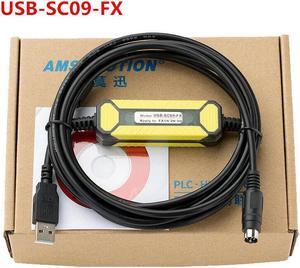 For Suitable for Mitsubishi Plc Programming Cable FX3U/1N/2N/1S Series USB-SC09-FX