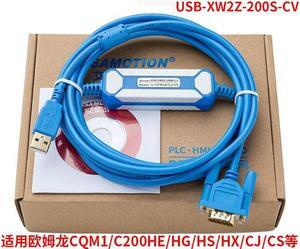 For Omron CS CJ Series PLC Programming Cable USB-XW2Z-200S-CV 9-pin