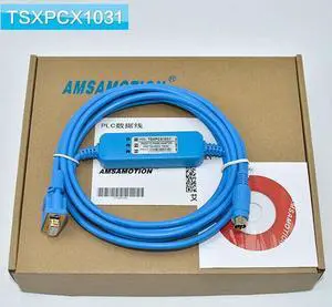 For Twido series PLC programming cable TSXPCX1031 RS232 serial port