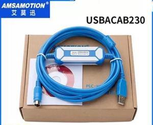 For 1PC Applicable to Delta DVP series plc es/ex/eh/ec programming cable USBACAB230
