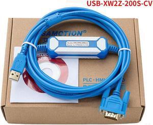 For 1PC New USB-XW2Z-200S-CV For OMRON CQM1H/CPM2C/CJ1M Programming Cable