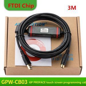 For Suitable for GP PROFACE Touch Screen Programming Cable Data USB-GPW-CB03