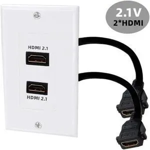 8K Version 2.1 48Gbps 60Hz HDMI HD panel wall plug-in welding is suitable for engineering wiring
