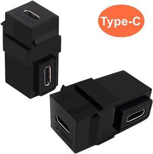USB 3.1 Type-C Female Keystone plug socket coupler adapter for wall panel panels