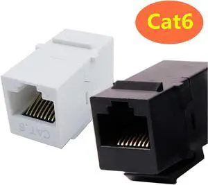 UTP Super Six pass through module CAT6,RJ45 Interconnecting network panel adapter Network cable connector