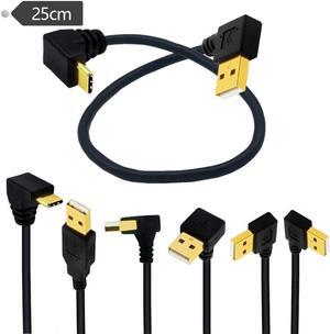 Gold plated for letV 1S charging cable Type-C data cable right bend 90 degree elbow USB AM conversion cable