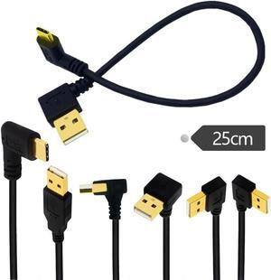 Gold-plated Type-C data cable is suitable for letV 1S charging cable side bent 90 degree elbow USB AM conversion cable