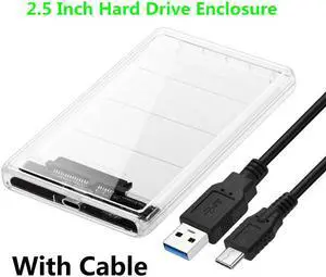 USB3.1 External Hard Disk 2.5-inch SATA Transparent Hard disk Box Optimized SSD support for uasp SATA II