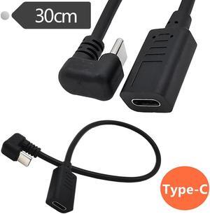 U-bend 3.1 Type-C Extension cable Male to female Data extension cable 90-degree elbow USB-C conversion cable