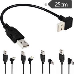USB2.0 cable USB cable AM Elbow 90° USB2.0 male to male extension cable 0.25 m