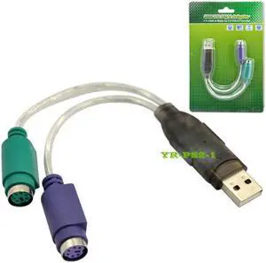 USB to PS2 connection Mouse and keyboard Support scanning gun ps2 to usb adapter adapter tape chip